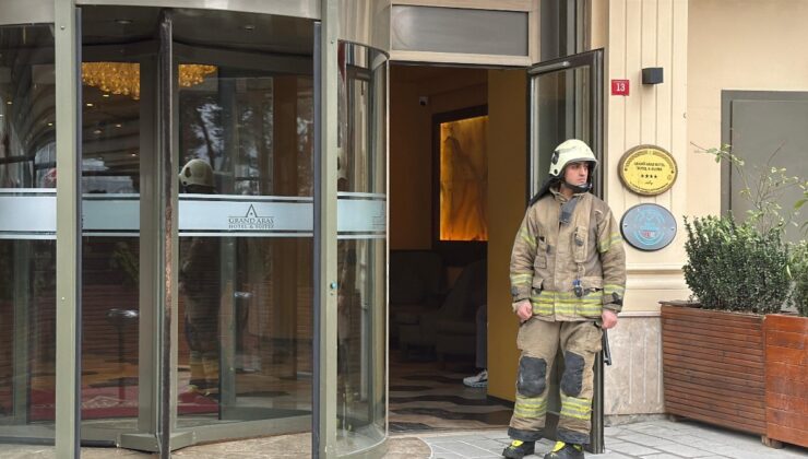 İstanbul’da otelin elektrik panosundan çıkan yangın korkuttu