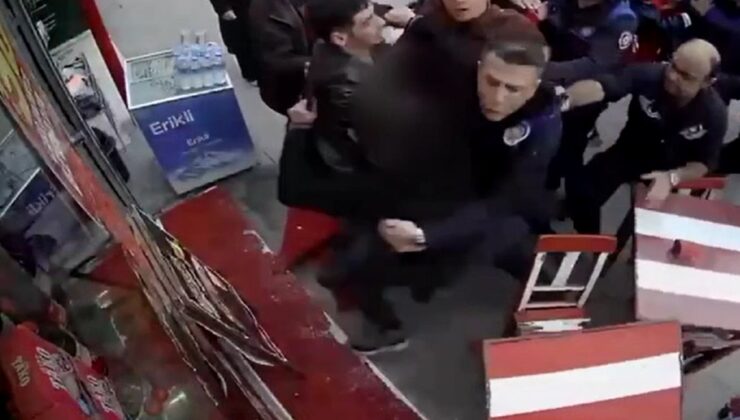 İzmir’de esnaf ile zabıtalar birbirine girdi