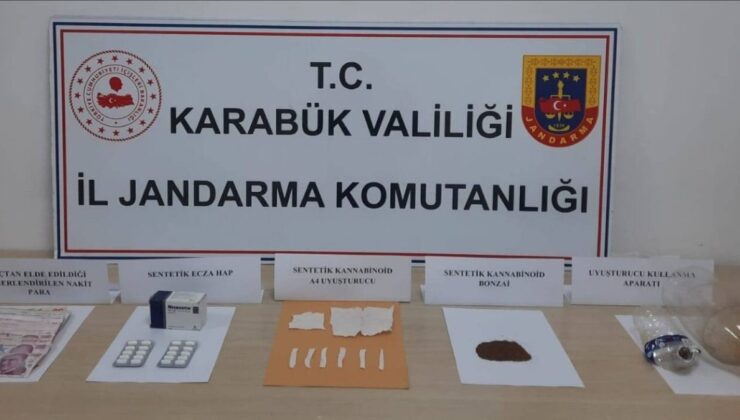 Karabük’te uyuşturucu operasyonunda 3 şahıs gözaltına alındı