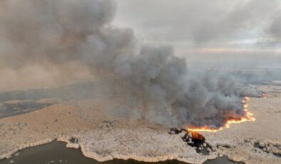 Kayseri’deki Sultan Sazlığı Milli Parkı’nda yangın