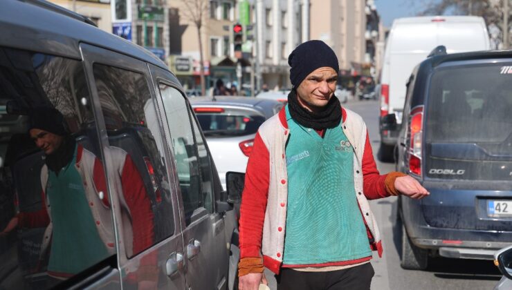 Konya’da dilenen vatandaştan ilginç sözler