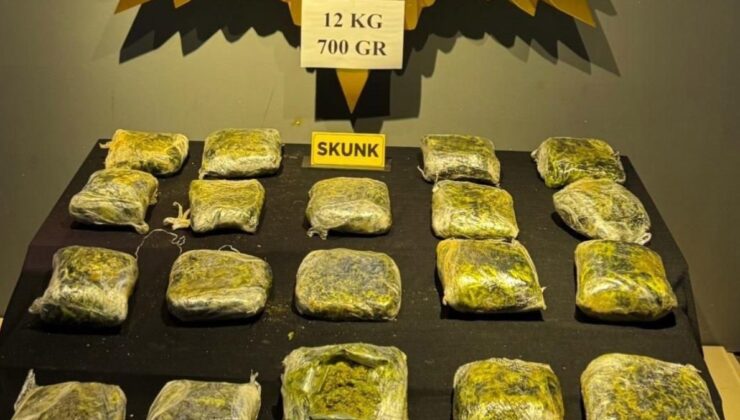 Malatya’da peynir bidonuna saklanan 12 kilo uyuşturucu bulundu