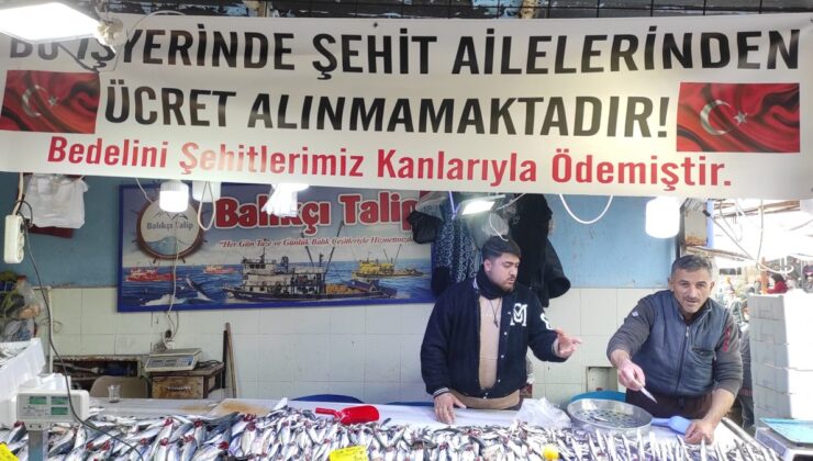 Manisa’daki bir balıkçıdan ‘şehit ailelerine yönelik’ takdirlik hareket