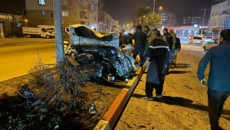 Osmaniye’de otomobilin ağaca çarptığı kazada 1 kişi yaralandı