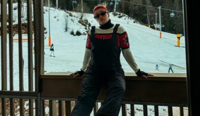 Oyuncu Gizem Karaca’dan karnı burnunda kış pozları geldi