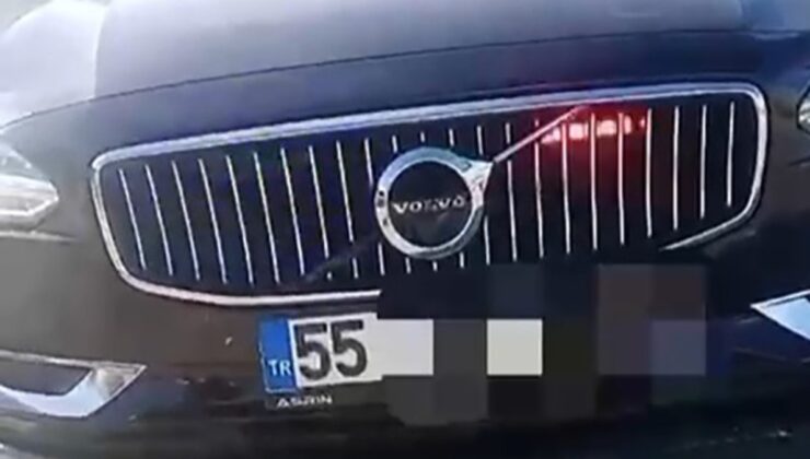 Samsun’da çakarlı araç kullanan sürücüye 276 binlik ceza