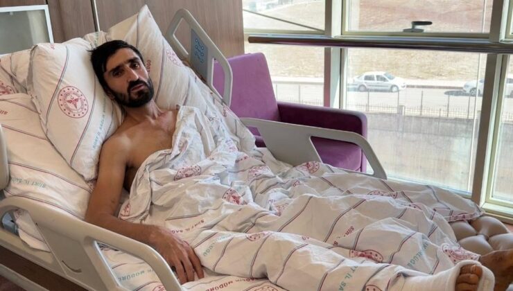 Siirt’te 8’inci kattan düşen inşaat işçisi kurtarıldı