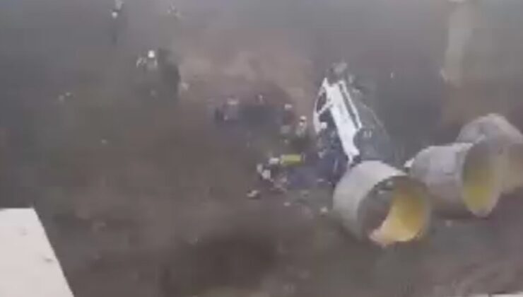 SON DAKİKA! İstanbul’da minibüs şarampole yuvarlandı