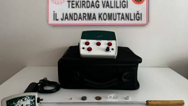 Tekirdağ’da tarihi eser niteliğinde objeler ele geçirildi