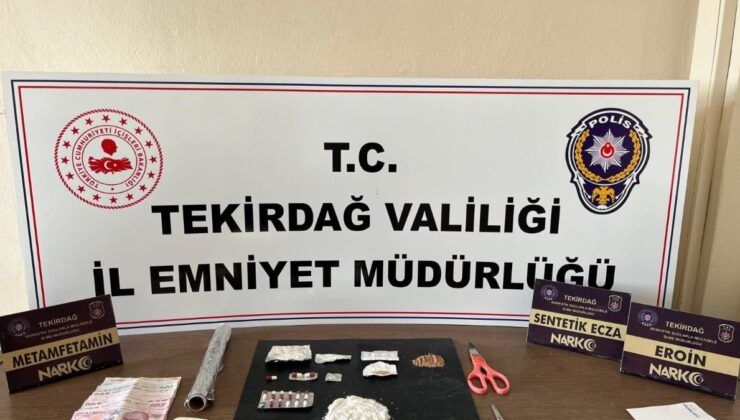 Tekirdağ’da uyuşturucu operasyonu