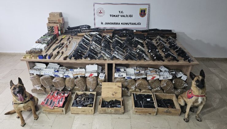 Tokat’ta jandarma ekiplerinden silah ve tütün kaçakçılarına operasyon