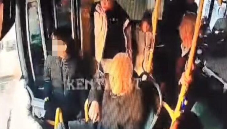 Zonguldak’ta otobüste bayılan çocuk yere düştü