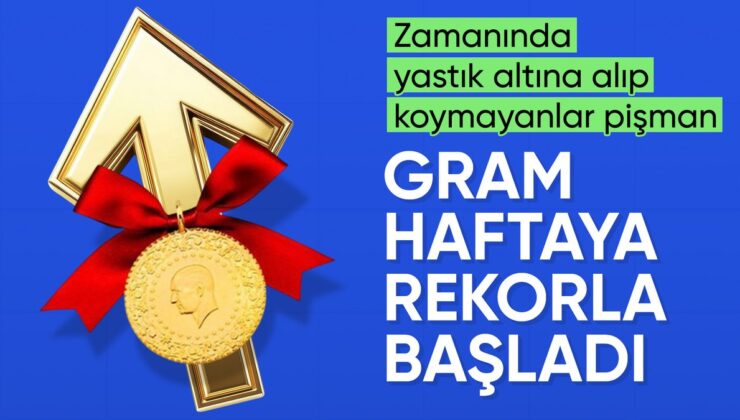 Altın fiyatları haftaya rekorla başladı