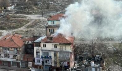 Ankara’da 4 katlı binada yangın