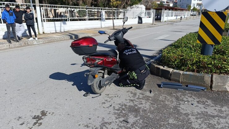 Antalya’da kaza yapan plakasız motosiklete 15 bin 713 TL para cezası