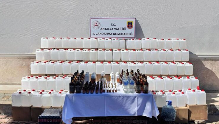 Antalya’da sahte alkol operasyonu: 1 kişi tutuklandı