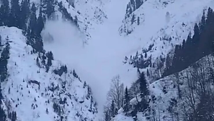 Ayder Yaylası’nda çığ  paniği