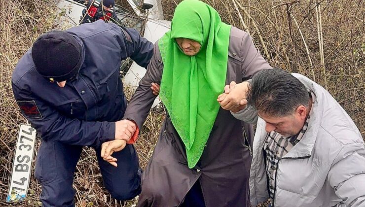 Bartın’da otomobil şarampole uçtu