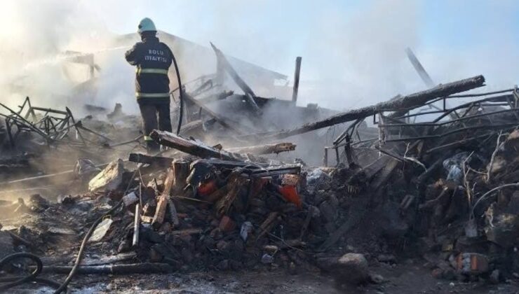 Bolu’da 10 kişinin yaşadığı ev küle döndü: 1 ölü 1 yaralı