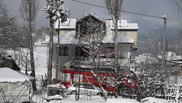 Bolu’da baca yangınına erken müdahale faciayı önledi
