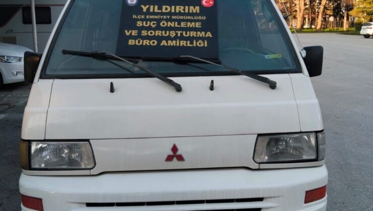 Bursa’da çalıntı kamyonetle nefes kesen kaçış