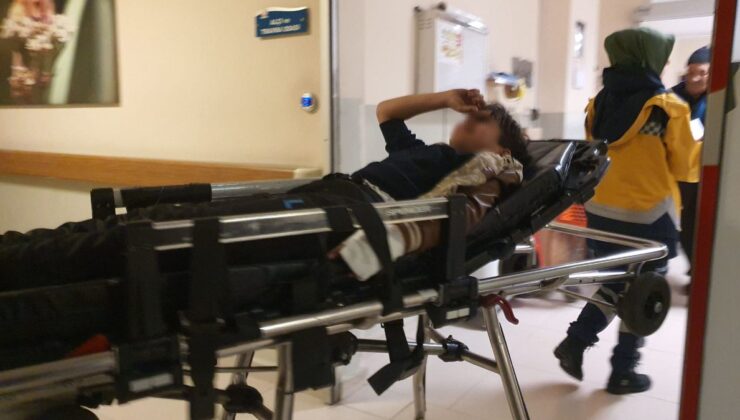 Bursa’da okul duvarına tırmanan çocuğun tele takılan eli parçalandı