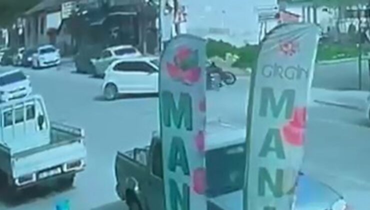 Bursa’da otomobille çarpışan motosikletli yaralandı