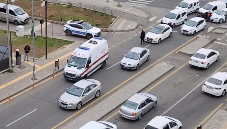 Diyarbakır’da bir şahıs darbettiği karısını hastaneye götüren ambulansı durdurmak istedi