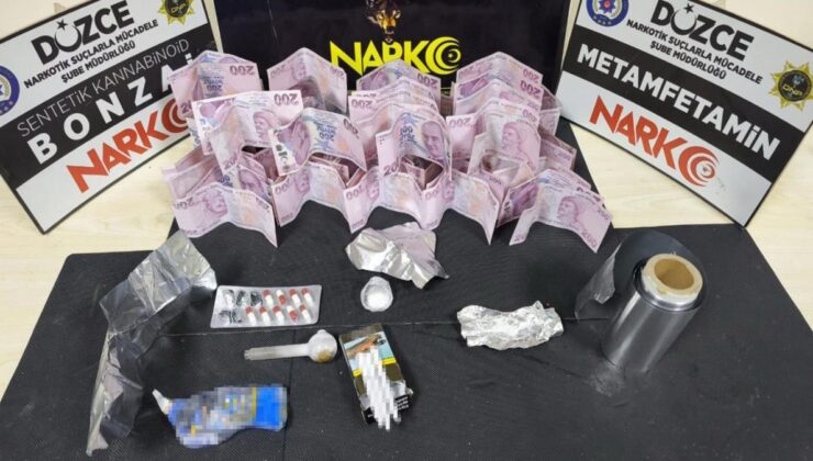 Düzce’de yakalanan uyuşturucu tacirleri tutuklandı