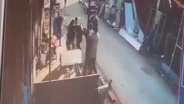 Erzincan’da iki esnafın tekme tokatlı kavgası