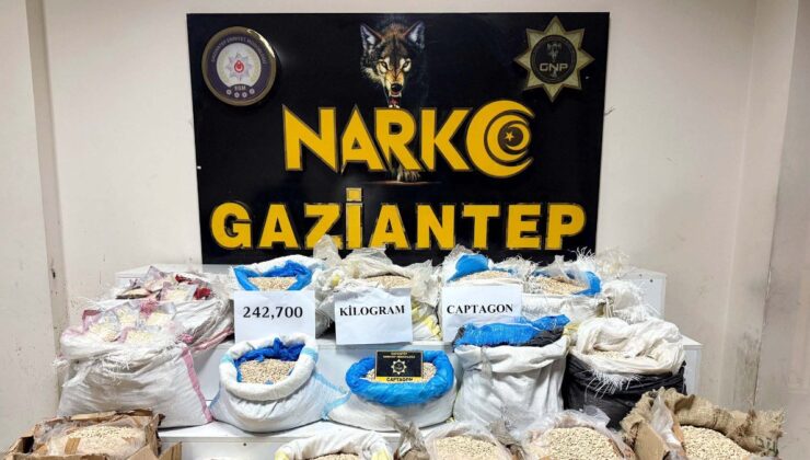 Gaziantep’te 1 milyon 427 bin 647 uyuşturucu hap ele bulundu