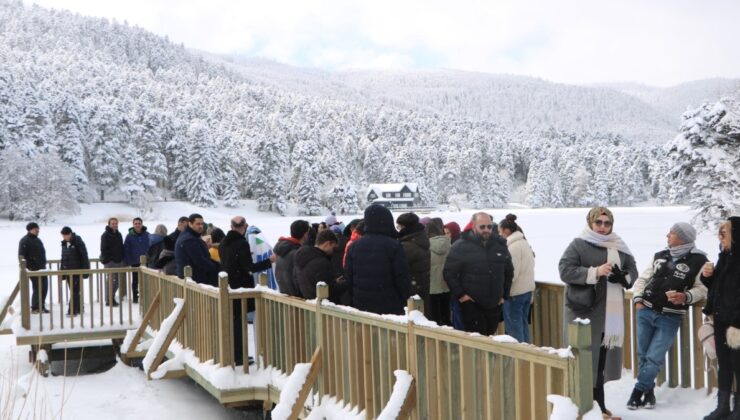 Gölcük Tabiat Parkı’nda hafta sonu yoğunluğu