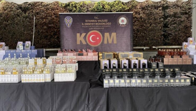 İstanbul’da 167 bin 924 şişe kaçak parfüm ele geçirildi