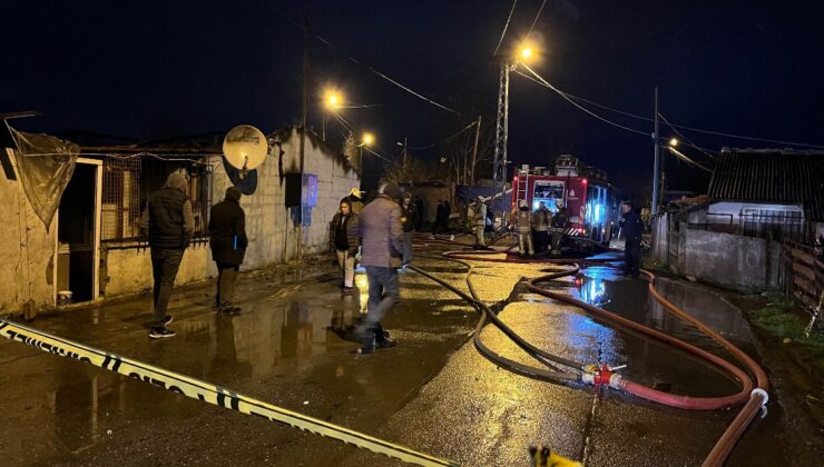 İstanbul’daki bir gecekonduda yangın çıktı