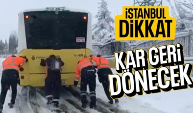 İstanbullu hazır ol: Kar yağışı geri dönüyor