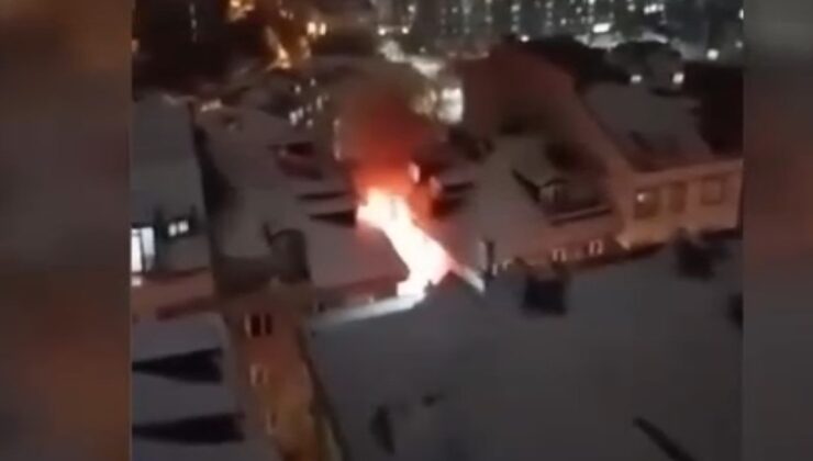 Kağıthane’de apartmanda yangın