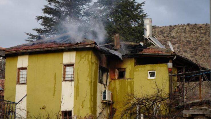 Kırıkkale’de evde çıkan yangında mahsur kalan yaşlı kadın öldü