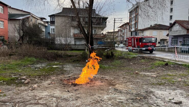 Kocaeli’de sondaj sırasında çıkan yangın 3 gündür sürüyor