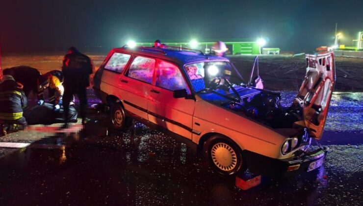 Konya’da kamyona çarpan otomobilin sürücüsü hayatını kaybetti