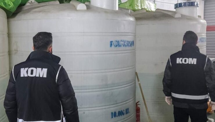 Manisa’da kaçak alkol operasyonu: Binlerce litre etil alkol ele geçirildi