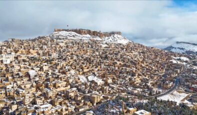 Mardin’de kar manzarası büyüledi