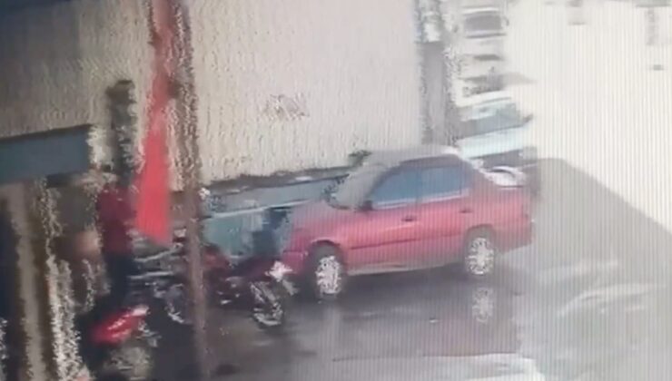 Mersin’de görünmez kaza kamerada: 3 kardeşe çarptı