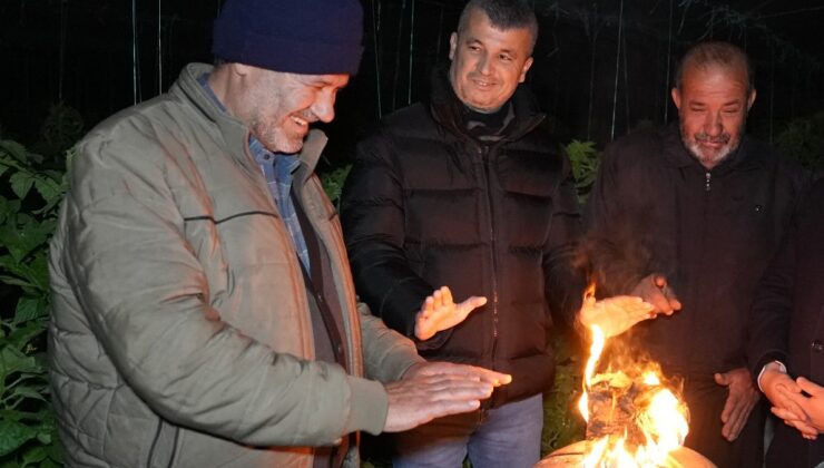 Mersin’de sobalı ‘zira don’ nöbeti