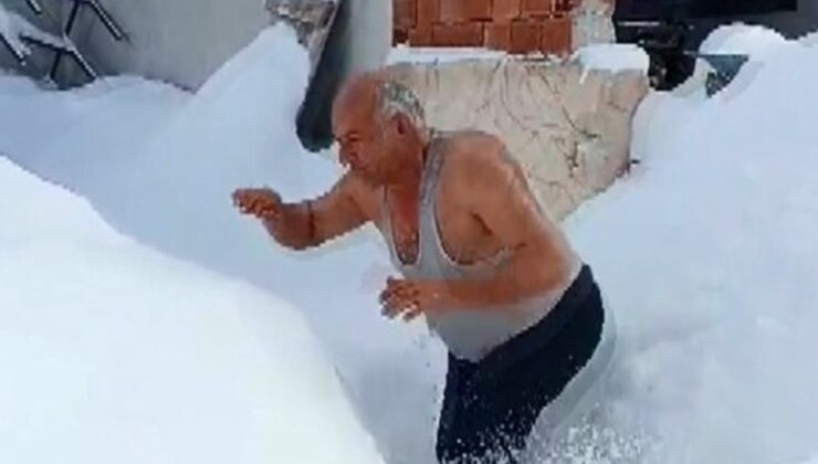 Ordu’da eksi 6 derecede karda yüzdü