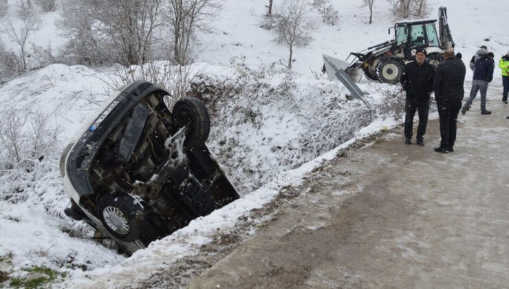 Samsun’da minibüs çay yatağına düştü: 15 yaralı