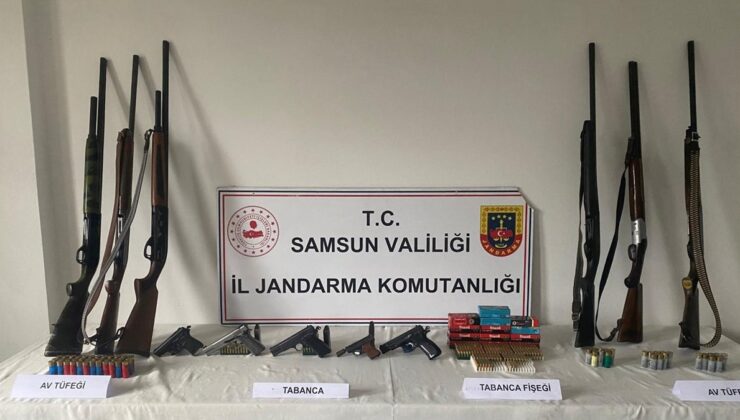 Samsun’da silah kaçakçılarına yönelik operasyon