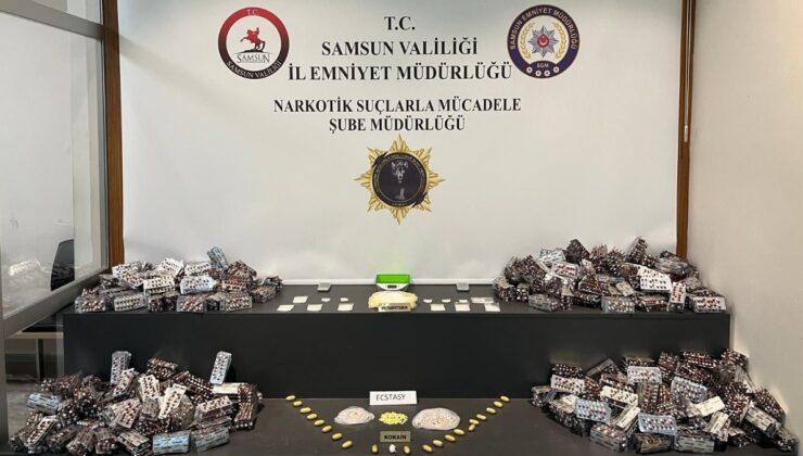 Samsun’da uyuşturucu saklamak için 3 ev kiraladı: Yakalandı