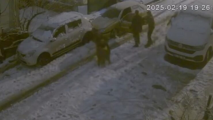 Sancaktepe’deki karda kayan araç, bir çocuğu sürükledi