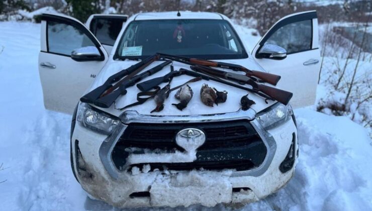 Sinop’ta yasa dışı avcılık yapan 23 kişiye idari işlem