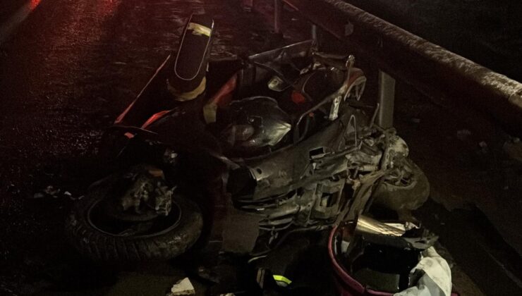 Tekirdağ’da belediye otobüsünün çarptığı motosikletli öldü